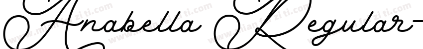 Anabella Regular字体转换